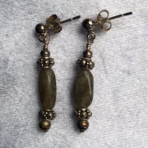 New Jade and SS Earrings